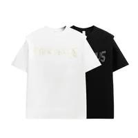 INF Men's Clothing | Twill Fake Two-piece Printed T-shirt  Spring And Summer New Fashion Brand Street Loose Short Sleeve Top Men main image 3