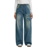 Women's Daily Street Streetwear Solid Color Full Length Jeans sku image 3