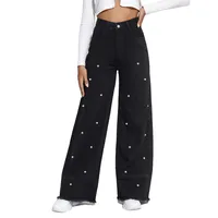 Women's Daily Streetwear Solid Color Full Length Jeans sku image 2