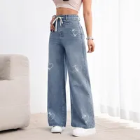 Women's Holiday Daily Streetwear Solid Color Full Length Jeans main image 2