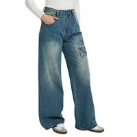 Women's Daily Street Streetwear Solid Color Full Length Jeans main image 4
