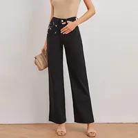 Women's Holiday Street Classic Style Streetwear Solid Color Full Length Jeans main image 1