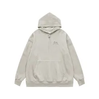 INF Men's Wear | Texture Knitted Embroidered Hooded Wear  Fall/Winter 380g Heavy Loose Tide Brand Jacket sku image 4