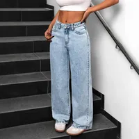 Women's Holiday Daily Classic Style Streetwear Solid Color Full Length Jeans main image 1