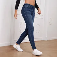 Women's Daily Street Classic Style Streetwear Solid Color Full Length Jeans main image 3