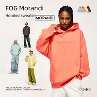 * INF Men's Wear | FOG Morandi Color 350G Gel Printing Fleece-lined Hooded Wear  Spring Fashion Brand Leisure main image 2
