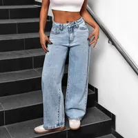 Women's Holiday Daily Classic Style Streetwear Solid Color Full Length Jeans main image 2