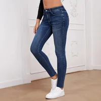 Women's Daily Street Classic Style Streetwear Solid Color Full Length Jeans main image 4