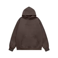 * INF Men's Wear | FOG Morandi Color 350G Gel Printing Fleece-lined Hooded Wear  Spring Fashion Brand Leisure sku image 1