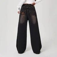 Women's Daily Street Vintage Style Streetwear Solid Color Full Length Jeans main image 1