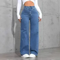 Women's Holiday Daily Classic Style Streetwear Solid Color Full Length Jeans sku image 6