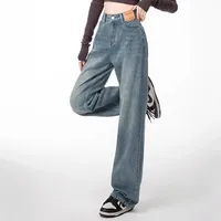 Women's Holiday Daily Simple Style Classic Style Solid Color Full Length Jeans main image 4