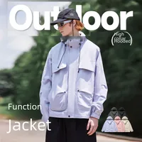 INF Men's Clothing | Outdoor Sports Windproof Turtleneck Functional Jacket  Spring New Zipper Jacket Jacket main image 4