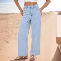 Women's Holiday Daily Streetwear Solid Color Full Length Jeans main image 3