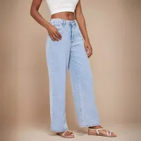 Women's Holiday Daily Streetwear Solid Color Full Length Jeans main image 4