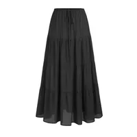 Women's A-Line Skirt Casual Simple Style Solid Color Maxi Long Dress Casual Daily main image 2