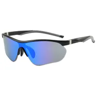 Basic Simple Style Solid Color PC UV400 Protection Special-Shaped Mirror Half Frame Glasses sku image 3