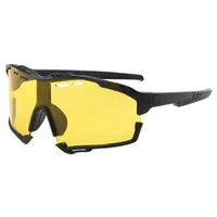 Classic Style Sport Style Solid Color PC Biker Full Frame Glasses sku image 3