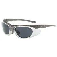 Simple Style Sport Style Solid Color PC UV400 Protection Oval Frame Full Frame Glasses main image 4