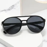 Retro Classic Style Solid Color PC UV400 Protection Round Frame Full Frame Glasses main image 2