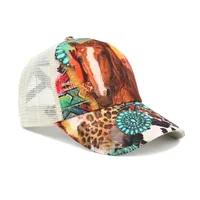 Unisex Streetwear Horse Curved Eaves Baseball Cap main image 4