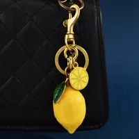 1 Piece Simple Style Classic Style Lemon Alloy Plating Bag Pendant Keychain main image 3