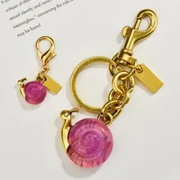 1 Piece Cute Classic Style Snails Alloy Plating Bag Pendant Keychain main image 3
