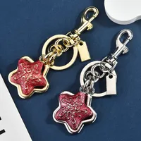 1 Piece Cute Classic Style Pentagram Alloy Plating Bag Pendant Keychain main image 1