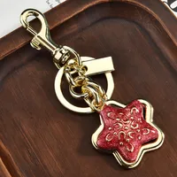 1 Piece Cute Classic Style Pentagram Alloy Plating Bag Pendant Keychain sku image 1