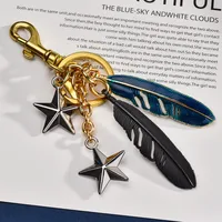 1 Piece IG Style Classic Style Feather Alloy Plating Bag Pendant Keychain main image 5