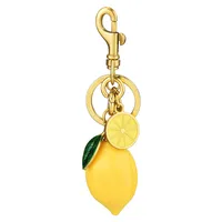 1 Piece Simple Style Classic Style Lemon Alloy Plating Bag Pendant Keychain main image 5