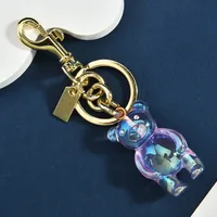 1 Piece IG Style Cute Bear Alloy Plating Bag Pendant Keychain sku image 4