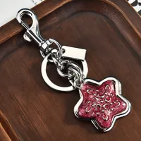 1 Piece Cute Classic Style Pentagram Alloy Plating Bag Pendant Keychain sku image 2