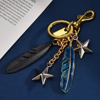 1 Piece IG Style Classic Style Feather Alloy Plating Bag Pendant Keychain main image 4