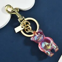 1 Piece IG Style Cute Bear Alloy Plating Bag Pendant Keychain sku image 1