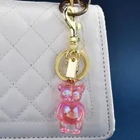 1 Piece IG Style Cute Bear Alloy Plating Bag Pendant Keychain main image 5