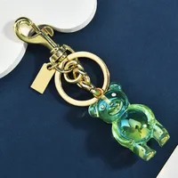 1 Piece IG Style Cute Bear Alloy Plating Bag Pendant Keychain sku image 2