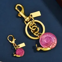 1 Piece Cute Classic Style Snails Alloy Plating Bag Pendant Keychain main image 1
