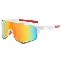 Elegant Simple Style Sport Style Geometric PC Biker Half Frame Glasses main image 1