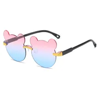 Cartoon Style Cute Sweet Bear PC UV400 Protection Special-Shaped Mirror Frameless Glasses sku image 11