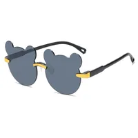 Cartoon Style Cute Sweet Bear PC UV400 Protection Special-Shaped Mirror Frameless Glasses sku image 8