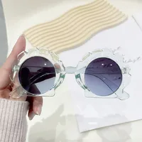 Cute Sweet Solid Color PC Special-Shaped Mirror Full Frame Glasses sku image 2