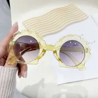 Cute Sweet Solid Color PC Special-Shaped Mirror Full Frame Glasses sku image 3