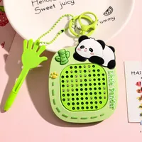 1 Piece Cute Cartoon PVC Alloy Plastic Bag Pendant Keychain sku image 9