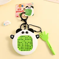 1 Piece Cute Cartoon PVC Alloy Plastic Bag Pendant Keychain sku image 2