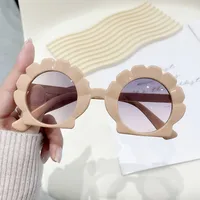 Cute Sweet Solid Color PC Special-Shaped Mirror Full Frame Glasses sku image 5