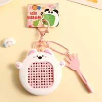 1 Piece Cute Cartoon PVC Alloy Plastic Bag Pendant Keychain sku image 3