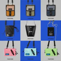 INF Men's Clothing |  Summer New Macaroon Color Hook And Loop Small Bag Mobile Phone Bag Diagonal Shoulder Bag Men main image 1