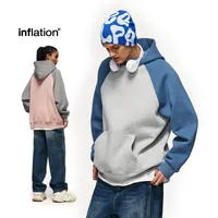 INF Men's Wear | Fleece-lined Shoulder Hat Wear  Fall/Winter Heavy Pullover Loose Casual Warm Jacket main image 1