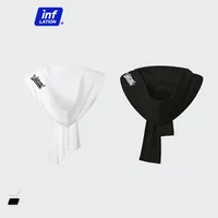 INF Men's Clothing |  Winter New Cotton And Linen Solid Color One-piece Hooded Long Scarf Hooded Shawl Cape For Men main image 3